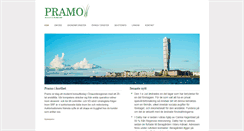 Desktop Screenshot of pramo.se